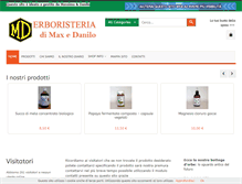 Tablet Screenshot of erboristeriamaxdani.eu